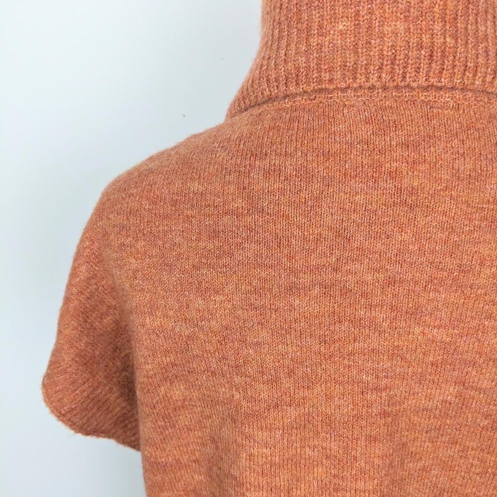 George Turtleneck Sleeveless Sweater Size Small Rust Orange - Picture 4 of 8